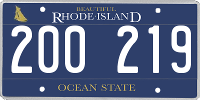 RI license plate 200219