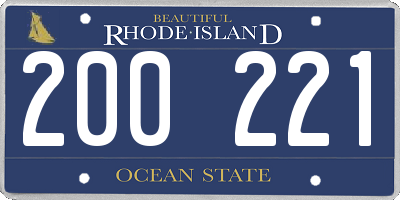 RI license plate 200221