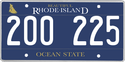 RI license plate 200225