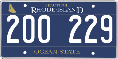 RI license plate 200229