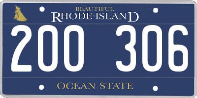 RI license plate 200306