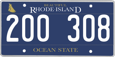 RI license plate 200308
