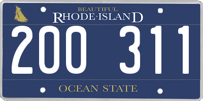 RI license plate 200311