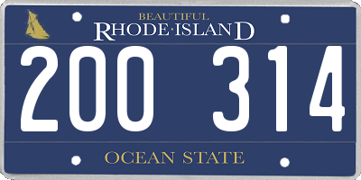 RI license plate 200314
