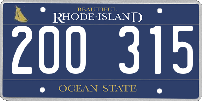 RI license plate 200315