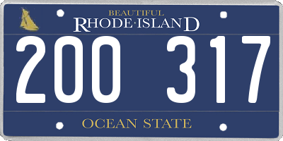 RI license plate 200317