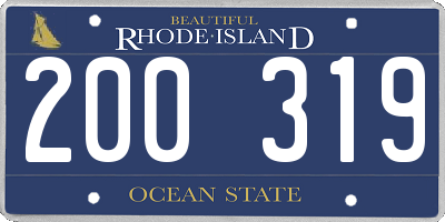 RI license plate 200319