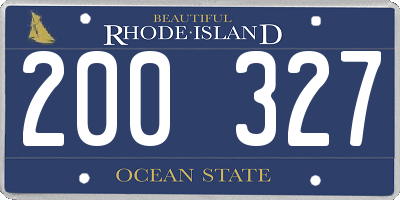 RI license plate 200327