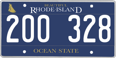 RI license plate 200328