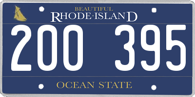 RI license plate 200395