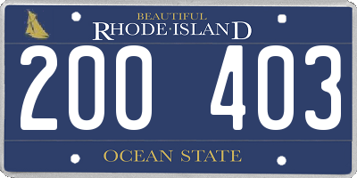 RI license plate 200403