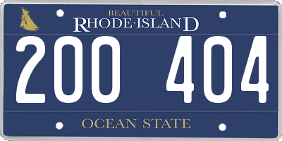 RI license plate 200404