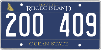 RI license plate 200409