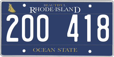RI license plate 200418