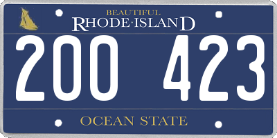 RI license plate 200423