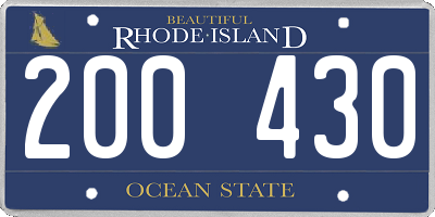 RI license plate 200430