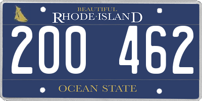 RI license plate 200462