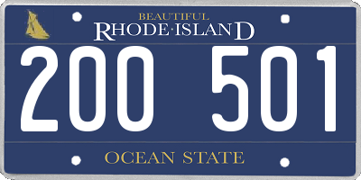 RI license plate 200501