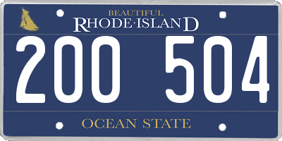 RI license plate 200504
