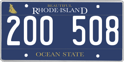 RI license plate 200508