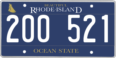 RI license plate 200521