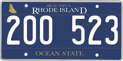 RI license plate 200523