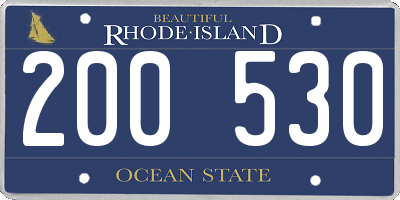 RI license plate 200530