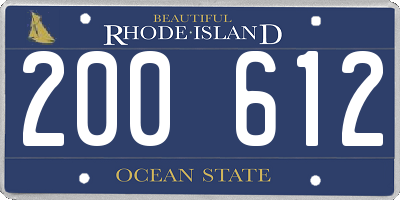 RI license plate 200612