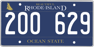 RI license plate 200629