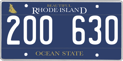 RI license plate 200630