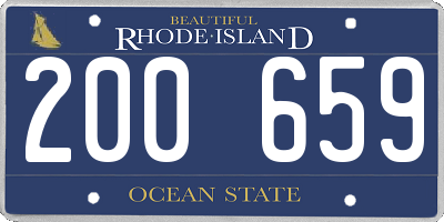RI license plate 200659