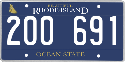 RI license plate 200691