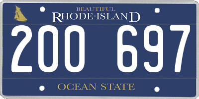 RI license plate 200697