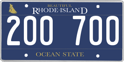 RI license plate 200700