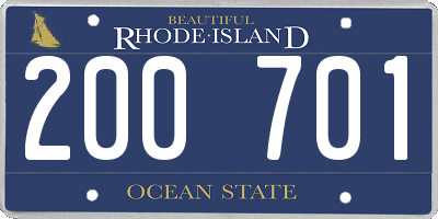 RI license plate 200701