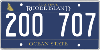 RI license plate 200707