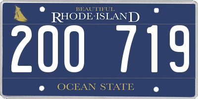 RI license plate 200719