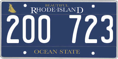 RI license plate 200723