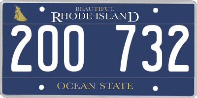 RI license plate 200732