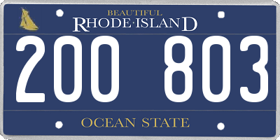 RI license plate 200803
