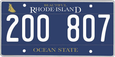 RI license plate 200807