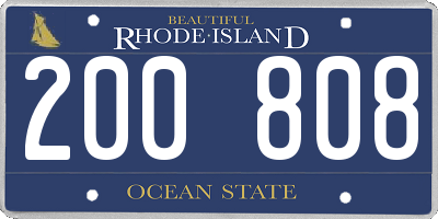 RI license plate 200808
