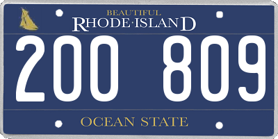 RI license plate 200809