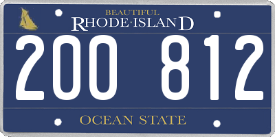 RI license plate 200812