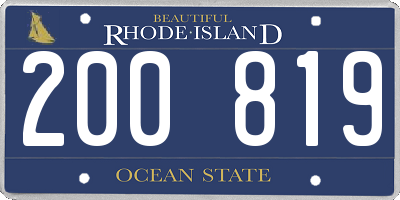 RI license plate 200819