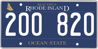 RI license plate 200820