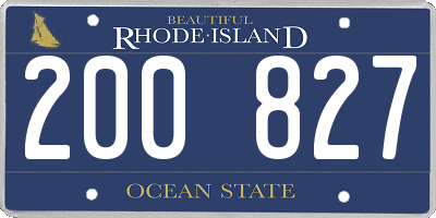RI license plate 200827