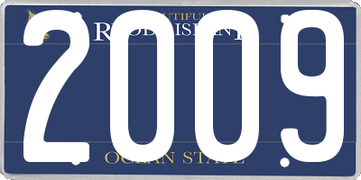 RI license plate 2009