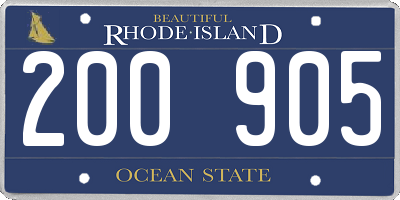 RI license plate 200905