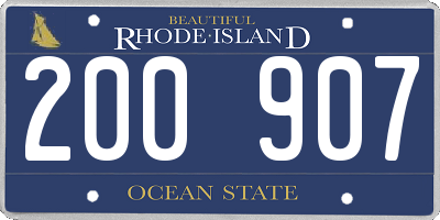 RI license plate 200907